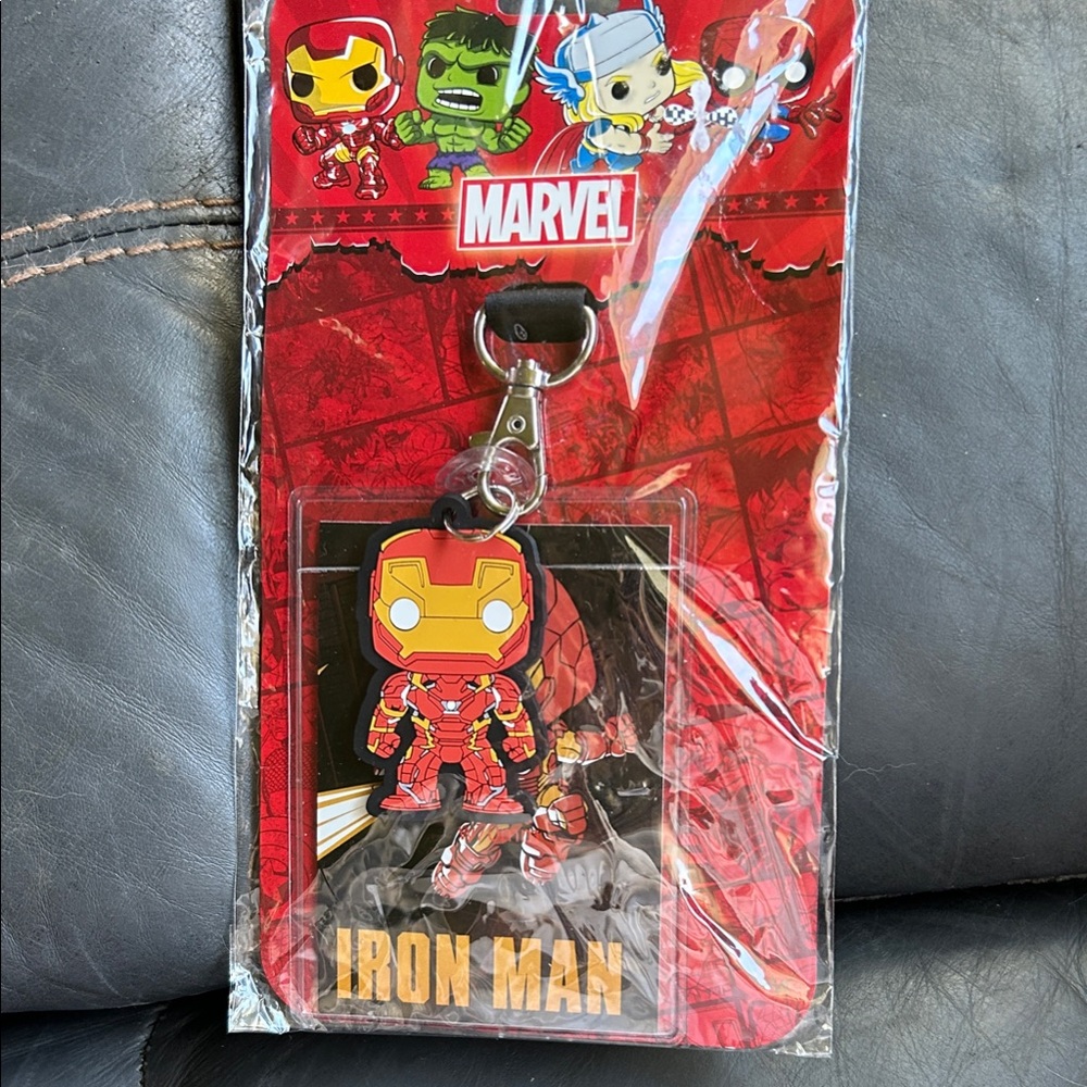 Marvel Iron Man Red and Black Lanyard